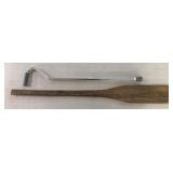 (M) Wooden Paddle and Adjustable Cane