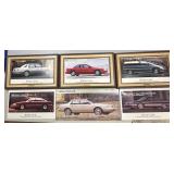 (FL) 3 Framed Oldsmobile Prints, 3 Unframed Prints