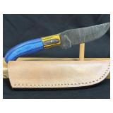 (SC) 8ï¿½ Damascus Style Fixed Blade Knife With
