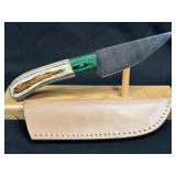 (SC) 8ï¿½ Damascus Style Fixed Blade Knife With