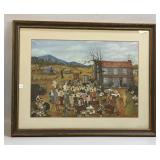 (E) Queena Stovall Art Print "Country Auction"