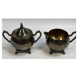(E) Vintage Oneida USA Silverplate Creamer and