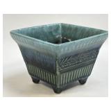 (E) Antique Early Hull Pottery Footed Planter