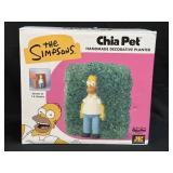 (D) The Simpsons Chia Pet Homer Hedge Handmade