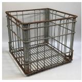(D) Meadow Gold Metal Milk Crate 13ï¿½ X 13ï¿½ X 12ï¿½
