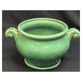 (A) Vintage McCoy Pottery Planter Green Art Deco