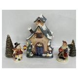(F) Snow Village Candle Gift Set  NIB