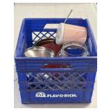 (FL) Milk Crate and Contents As Pictured