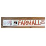 (D) Farmall IH Metal Sign Dirt Road Tractor