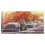 (G) 28ï¿½ X 55ï¿½ Canvas Poster As Pictured