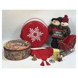 (M) Assorted Christmas Decorations As Pictured