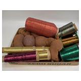 (M) Several Spools/Bundles of Metallic Thread