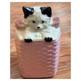 McCoy Cat & Basket Cookie Jar