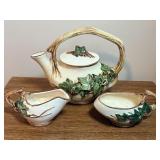 Vintage McCoy Ivy Leaf Tea Set including Teapot,