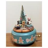 Vintage Made in Germany Wood Music Box 6'