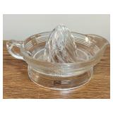 Vintage MCM Hazel Atlas Criss-Cross Pattern Clear