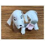 Beagle Basset Hound Dog Pink Flower Gold Ear 2.5'