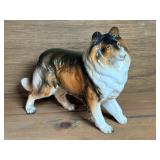 8 1/2' Porcelain Collie Figurine