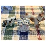 3 Assorted Dog Figurines