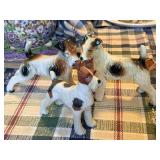 3 Assorted Dog Figurines