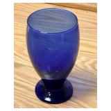5 1/2' Cristar Lexington Cobalt Blue Pedestal