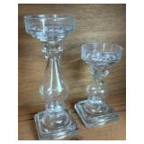 2 Pillar Candle Holders 11' & 8'