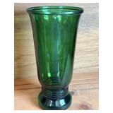 Vintage NAPCO Emerald Green Glass Vase Cleveland