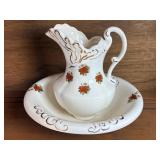 Vintage Pitcher 9' & Bowl