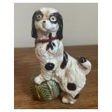 Antique Victorian Porcelain Spaniel Dog