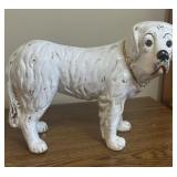 Vintage Ceramic Hand Painted Dog