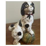 Antique Victorian Porcelain Spaniel Dog Figurine