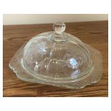 Indiana Glass Madrid Round Butter Dish