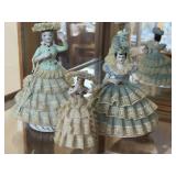 3 Porcelain & Lace Figurines