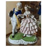 Hand Painted Porcelain Victorian Figurine