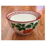 Peach Enamel Ware Nesting Bowls