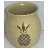 Vintage Hyalyn Yellow Tan Pineapple Retro Jar