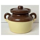 New In Box Nelson McCoy Brown Pottery Crock