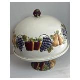 HOME INTERIORS SONOMA VILLA Pedestal Cake Plate