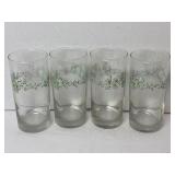 4) Corelle Callaway Green Ivy Glasses