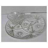 Set of 4 Anchor Hocking Star of David Snack Sets