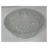 Vintage KIG Indonesia Glass Candy Dish w/Lid