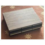 Vintage Cassette Organizer and Assorted Cassette