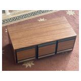 Vintage Cassette Organizer and Assorted Cassette