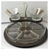 Mid Century Modern Tiered Hors dï¿½Ouvres Serving