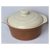 Vintage Ceramic Covered Casserole Baking Dish