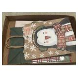 Box of assorted Christmas gift bags