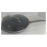 Blue diamond enhanced ceramic nonstick pan with