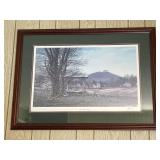 Framed & Matted Print Signed ï¿½On A Clear Dayï¿½