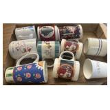 Box lot of assorted mugs