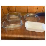 Pyrex Casserole dish,pie plate and others